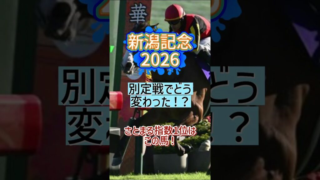 【新潟記念2026】チェルヴィニアが復活!? 追い切りがスゴい…SATOMARU INDEX1位