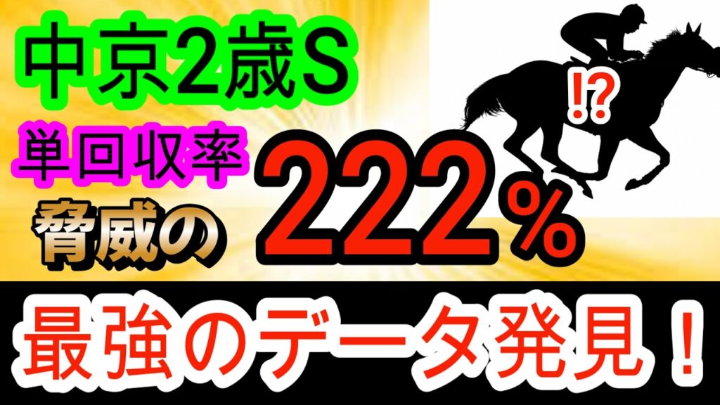 【競馬予想】中京2歳ステークス2026　末脚は世代No1！　この馬が抜けています！！