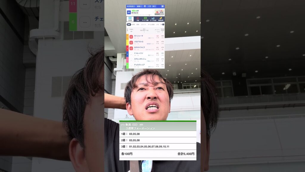 新潟記念2026馬券結果。 #馬券 #中央競馬予想 #大予想 #3連単 #vlog