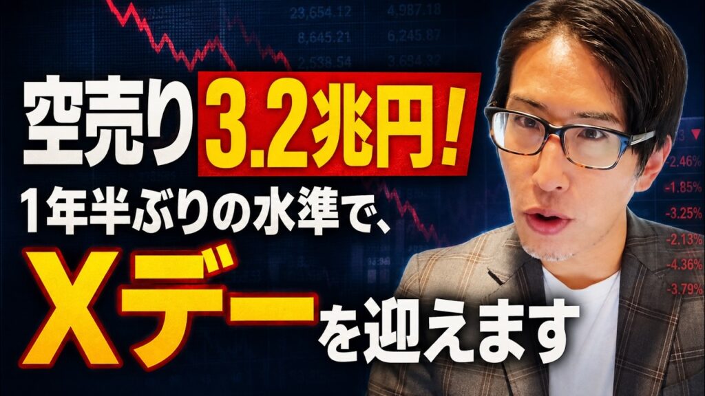 空売り3.2兆円！？1年半ぶりの水準で日経半導体株のXデーを迎える！