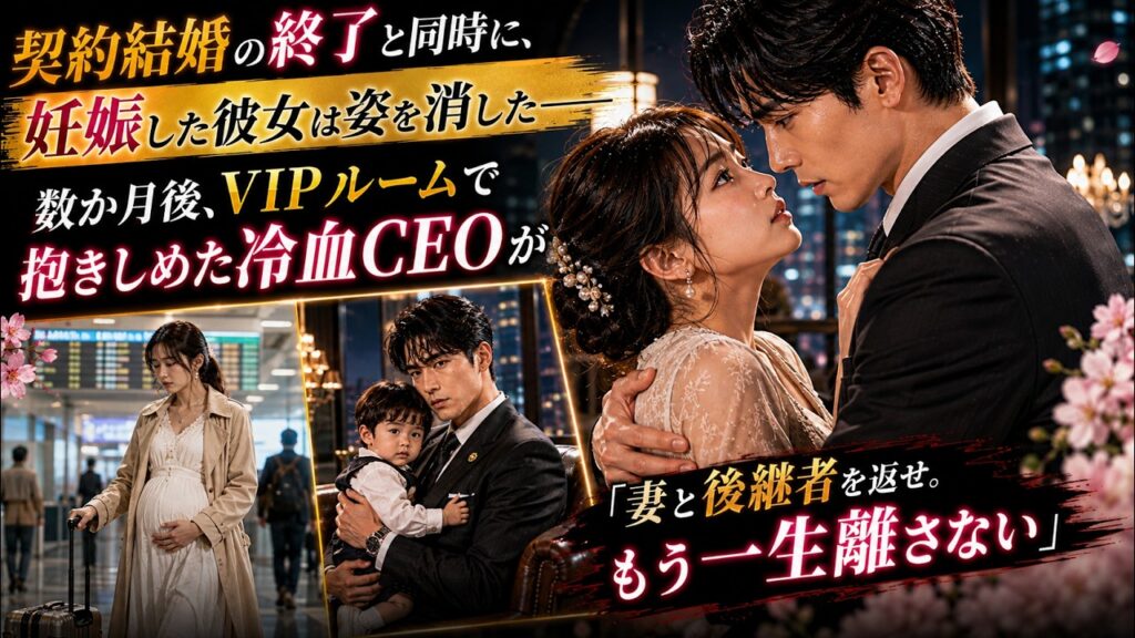 【恋愛】契約結婚の終了と同時に、妊娠した彼女は姿を消した――数か月後、VIPルームで抱きしめた冷血CEOが「妻と後継者を返せ。もう一生離さない」と宣言!| 感動する話 | スカッとする話 【恋愛】契約結婚の終了と同時に、妊娠した彼女は姿を消した――数か月後、VIPルームで抱きしめた冷血CEOが「妻と後継者を返せ。もう一生離さない」と宣言!| 感動する話 | スカッとする話