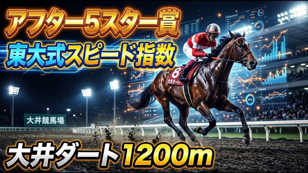 【アフター5スター賞２０２６】東大式スピード指数による競馬予想