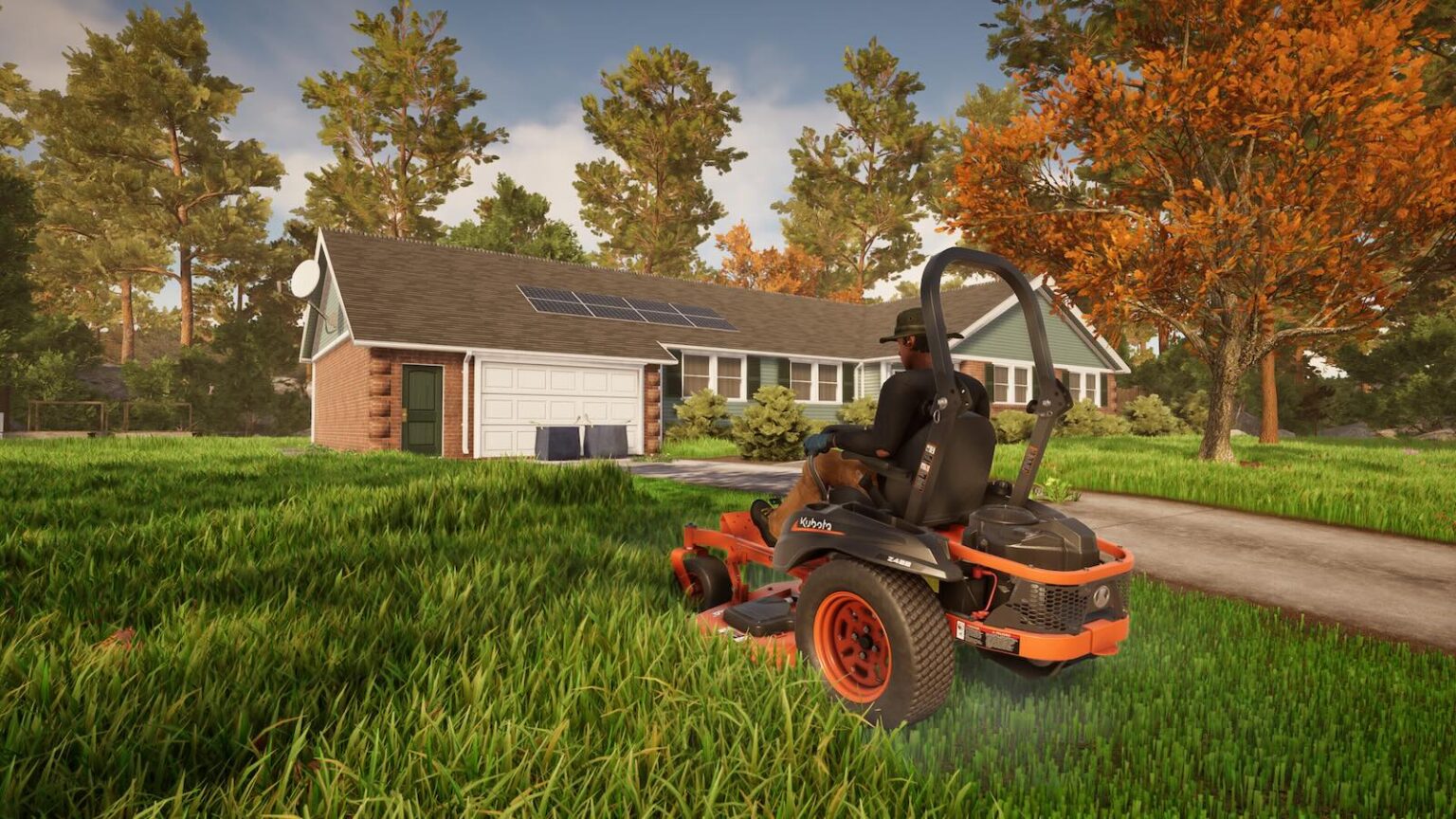 リアル芝刈りシム『Lawn Mowing Simulator 2』では「数万枚の落ち葉」を吹き飛ばせる新システム実装。芝生表現も進化した次世代バーチャル庭仕事ゲーム、9月23日配信へ - AUTOMATON