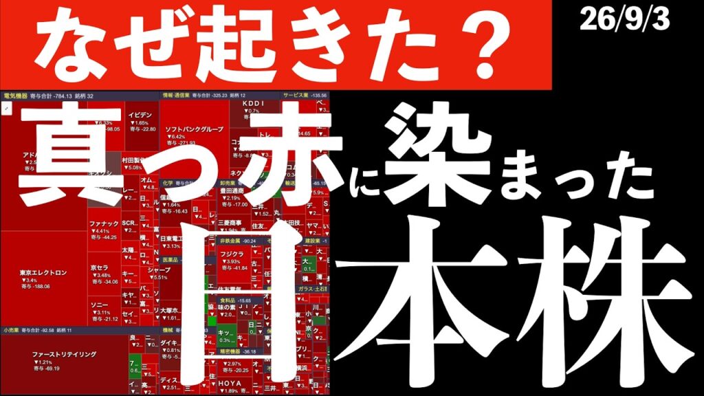 【なぜ起きた?】日本株全面安にはあの人のあの言葉が刺さってきた? #米国株 #日経平均 #sp500 #soxl #nvda 【なぜ起きた?】日本株全面安にはあの人のあの言葉が刺さってきた? #米国株 #日経平均 #sp500 #soxl #nvda