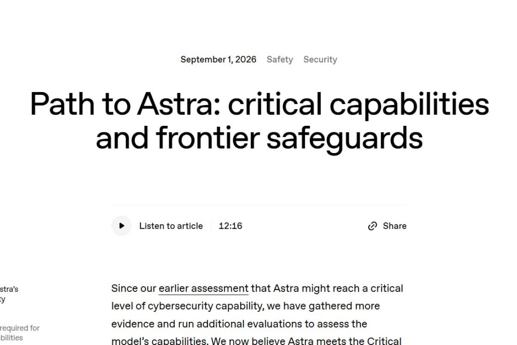 OpenAI、次世代AIモデル「Astra」はまもなく 今後は「ペースを落とす」 – Impress Watch OpenAI、次世代AIモデル「Astra」はまもなく 今後は「ペースを落とす」 - Impress Watch