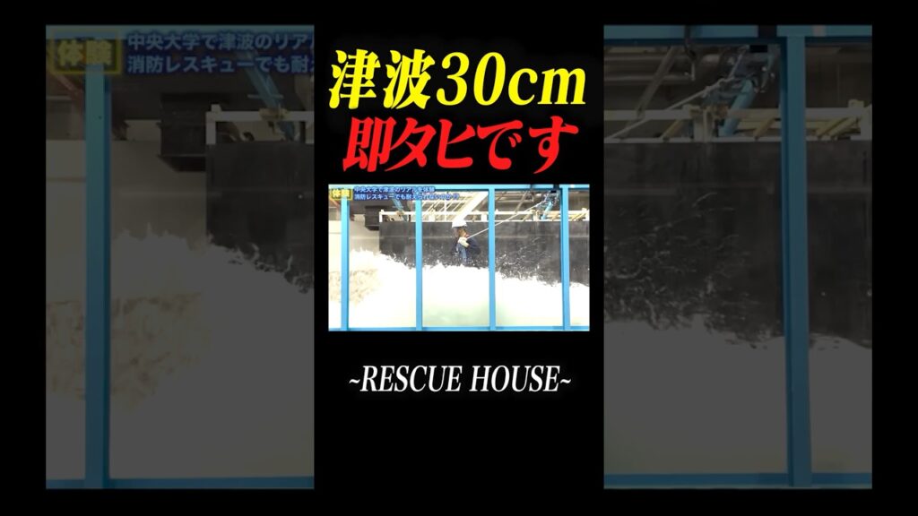 【津波】逃げられません#消防#レスキュー#津波#shorts #地震