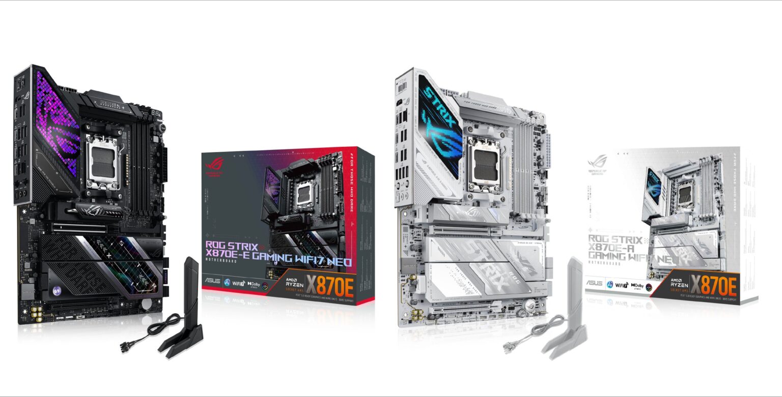 【AIO Q-Connector対応】ASUSがAMD X870Eマザー「ROG STRIX X870E-E GAMING WIFI7 NEO」など2製品を発表——9月4日発売