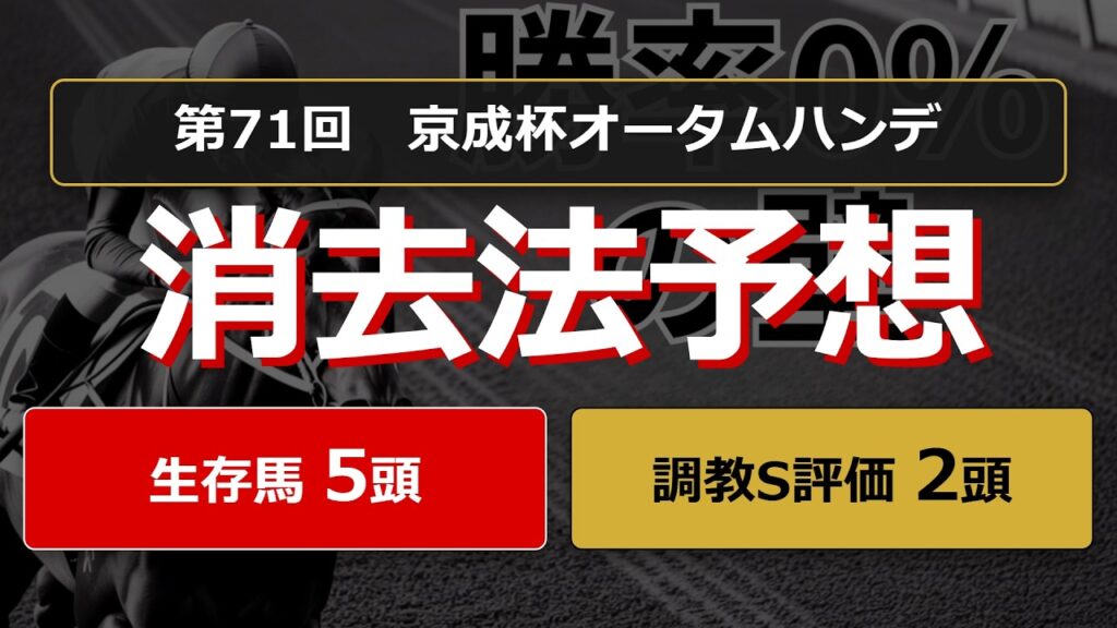 【競馬データ予想】京成杯AH2026。危険な人気馬は消し！？鉄板データで残った推奨馬と調教S評価馬を公開！ #消去法 #データ分析 #競馬予想 #競馬データ #京成杯オータムハンデ