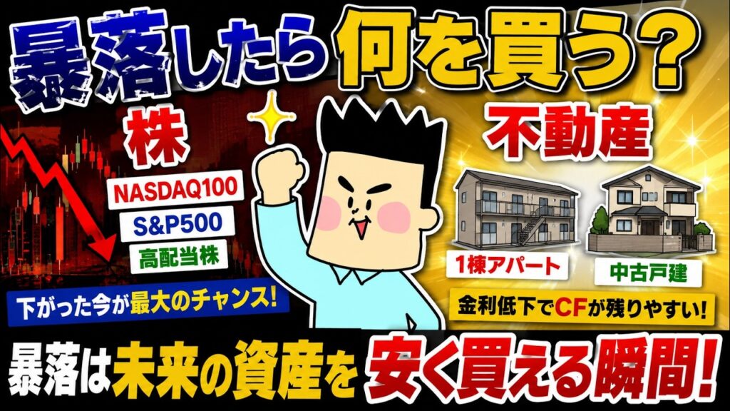 株価が暴落したら何を買うのがいい？