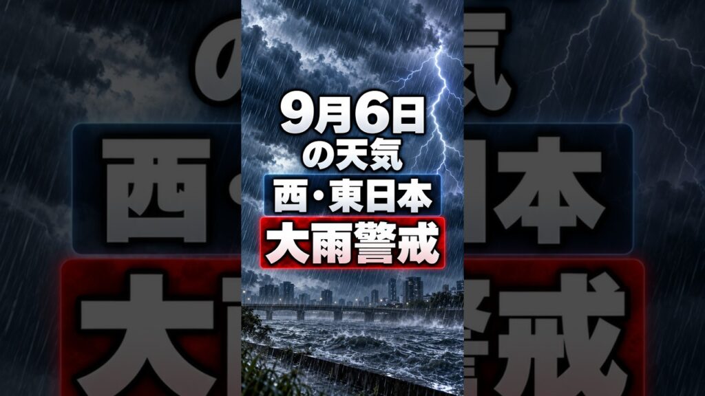 【明日の1分天気】2026年9月6日(日)の天気・気温・雷 #マニアック天気 #1分天気 【明日の1分天気】2026年9月6日(日)の天気・気温・雷 #マニアック天気 #1分天気