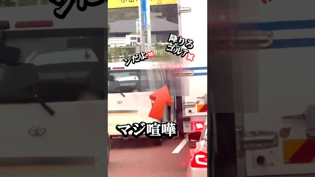 【理性を失った瞬間】大渋滞で男たちが車を降りて取っ組み合いの大乱闘！現場は騒然…