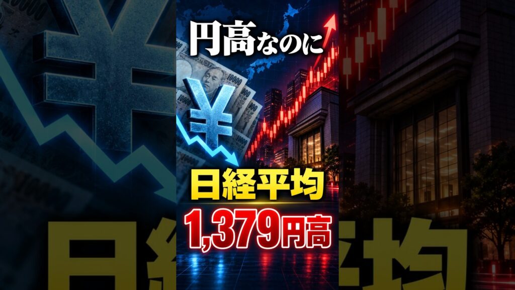 【円高なのに日経平均1,379円高】AI・半導体株が強い、実は値下がり銘柄の方が多かった #投資