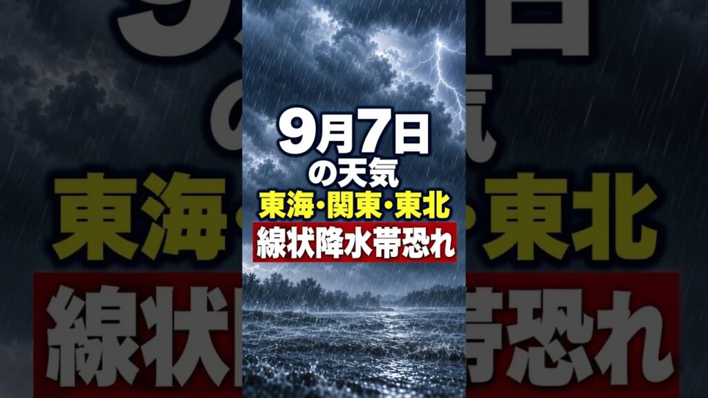 【明日の1分天気】2026年9月7日(月)の天気・気温・雷 #マニアック天気 #1分天気