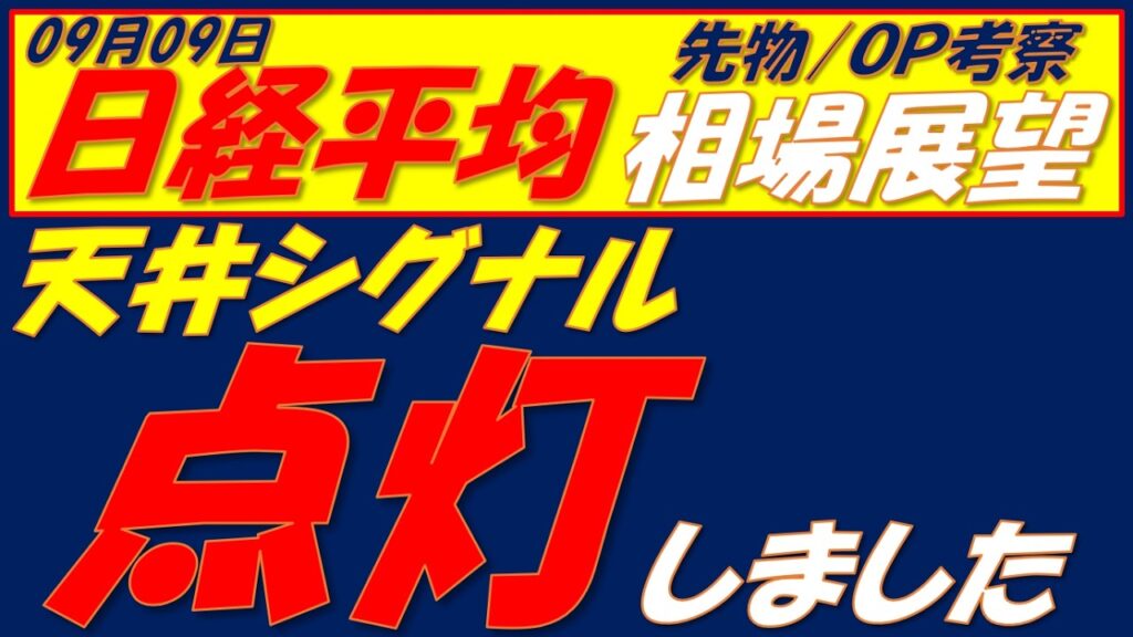 日経平均相場展望260909～  ゴールドマンとアムロが揃って65000円に強力サポート　65000円で下げ止まれるか