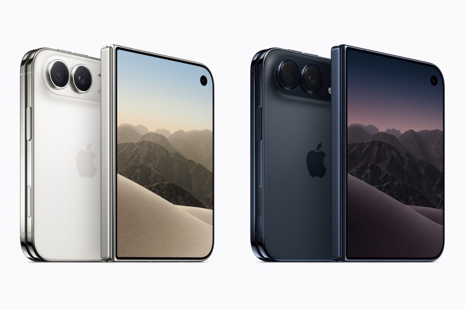 初の折りたたみ「iPhone Duo」開くと7.6インチに、2画面でマルチタスク＆便利なカメラ機能も - ファッションプレス