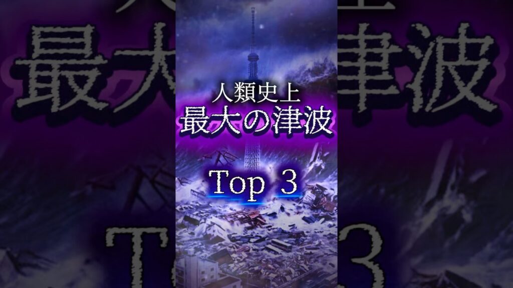 人類史上、最大の津波TOP3 #歴史