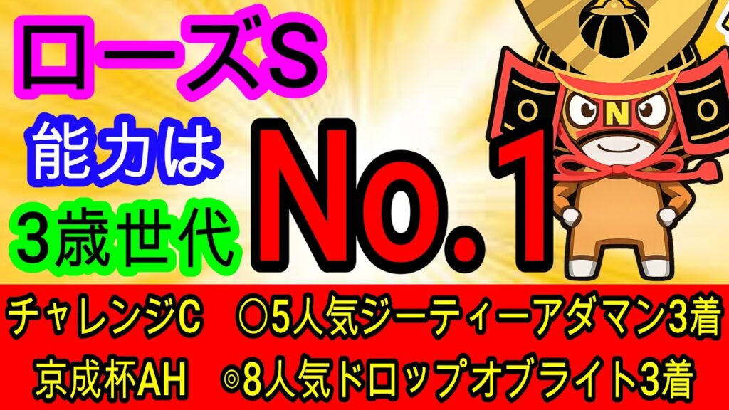 【競馬予想】ローズステークス2026 あの馬が圧勝する可能性があります!! 穴馬はオークスで惜しい競馬をした2頭 【競馬予想】ローズステークス2026 あの馬が圧勝する可能性があります!! 穴馬はオークスで惜しい競馬をした2頭