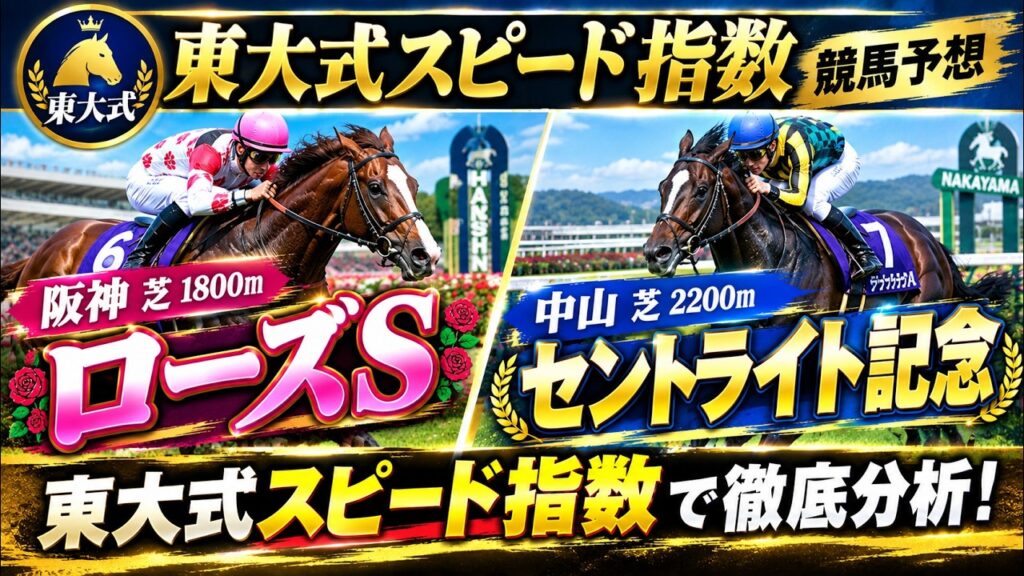 【ローズステークス＆セントライト記念 2026】東大式スピード指数が導く本命馬と激走穴馬予想