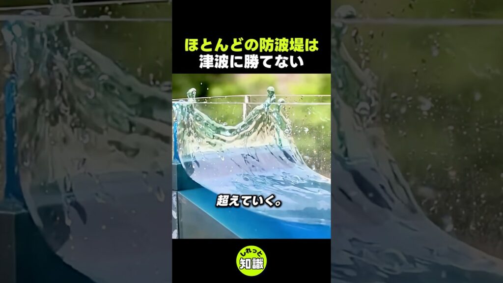 ほとんどの防波堤は津波に勝てない ほとんどの防波堤は津波に勝てない