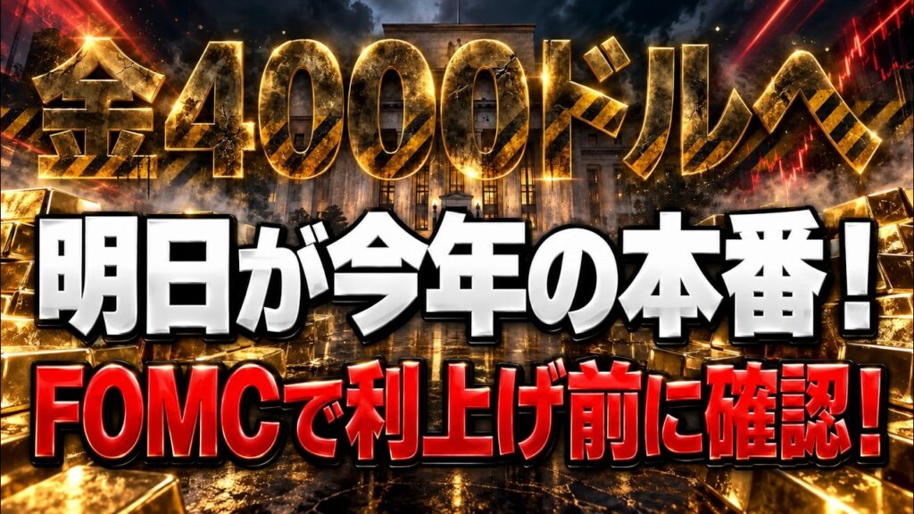 【明日警戒⚠️】金銀保有者‼️全てが決まるぞ‼️FOMC前に確認すべき売られる条件