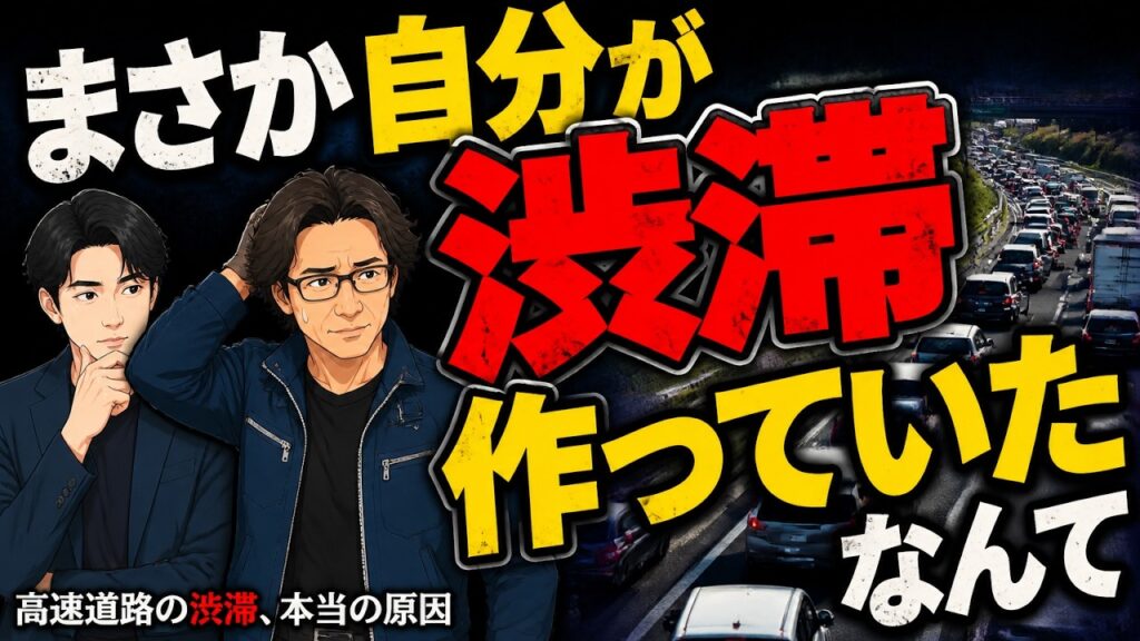 まさか自分が渋滞を作っていたなんて。高速道路の渋滞、本当の原因