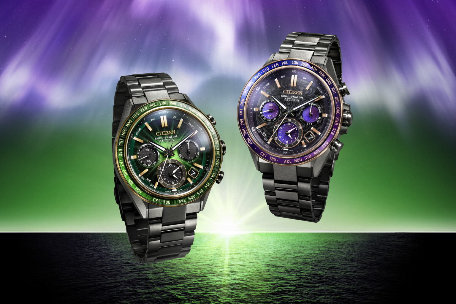 シチズン アテッサ、太陽とオーロラがテーマの限定モデル – Impress Watch シチズン アテッサ、太陽とオーロラがテーマの限定モデル - Impress Watch