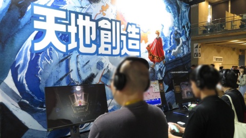 ハピネットブースに出展されていた『天地創造』（※出展社はClear River Games）