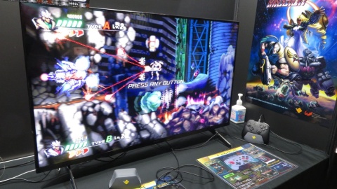 発売未定の参考出展だったが、とても面白かったTENGO PROJECTブースの『Cybernetic Attack ファイナルミッション』