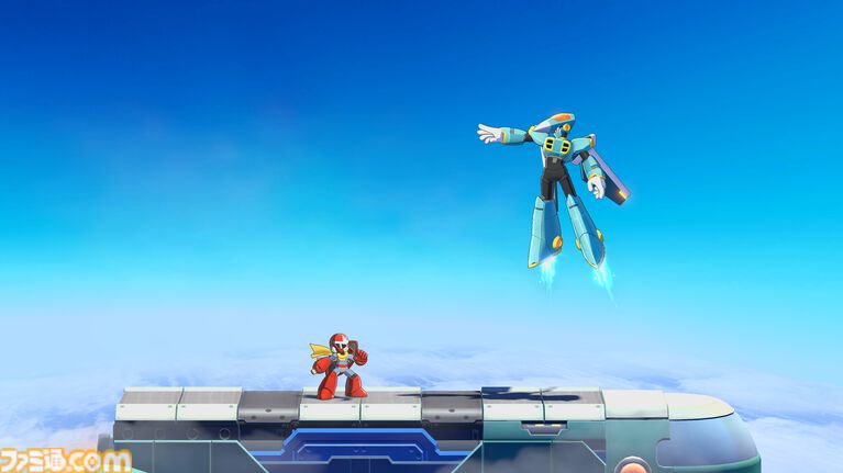 『ロックマン: デュアル オーバーライド』ボスキャラ“ジェットマン”が初公開。『ロックマン8』で登場した武器“アストロクラッシュ”もお披露目