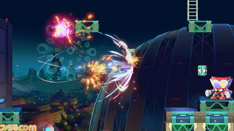 『ロックマン: デュアル オーバーライド』ボスキャラ“ジェットマン”が初公開。『ロックマン8』で登場した武器“アストロクラッシュ”もお披露目