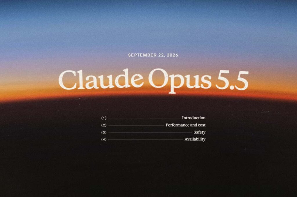 Claude Opus 5.5登場　Fable 5.1並みの性能をOpus 5より40%安価に