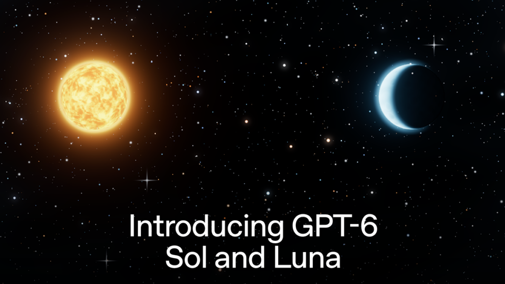 「GPT-6 Sol」「GPT-6 Luna」登場、API料金半額でリセット権も配布 – PC Watch 「GPT-6 Sol」「GPT-6 Luna」登場、API料金半額でリセット権も配布 - PC Watch