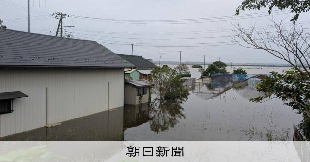 印旛沼で堤防決壊、広範囲に浸水　田沼意次の時代に治水事業の現場 [千葉県]：朝日新聞