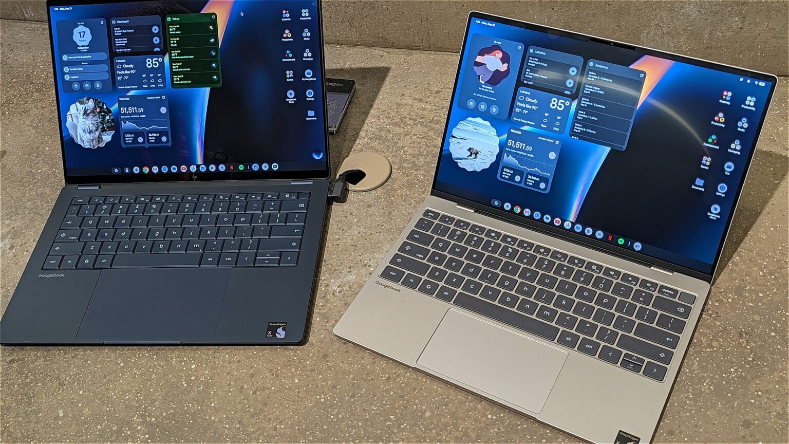 グーグルの新ノートPC「Googlebook」実機を体験、愚痴を整えるAI「Rambler」やスマホアプリを大画面で操る連携機能 - ケータイ Watch