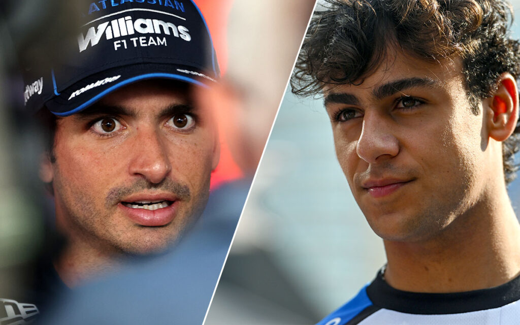 カルロス・サインツ（ウィリアムズ）とアーヴィッド・リンブラッド（レーシング・ブルズ）、2026年9月25日(金) F1アゼルバイジャンGP（バクー市街地コース）
