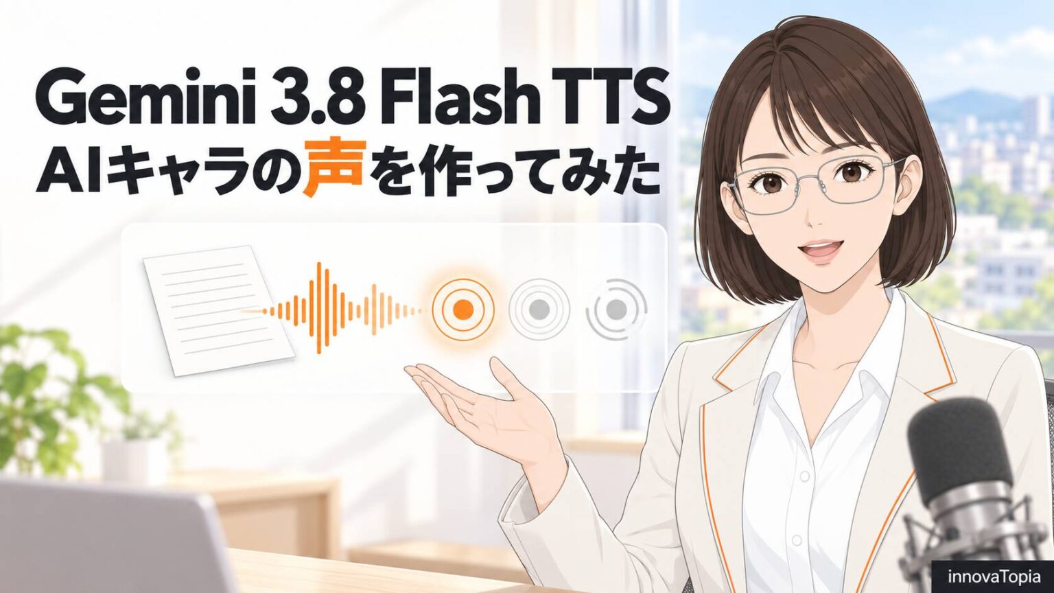 Gemini 3.8 Flash TTSで、AIキャラの声を作ってみた