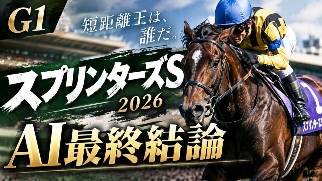 【スプリンターズS2026 AI最終結論】桜花賞馬は印なし｜本命は去年の勝ち馬ウインカーネリアン