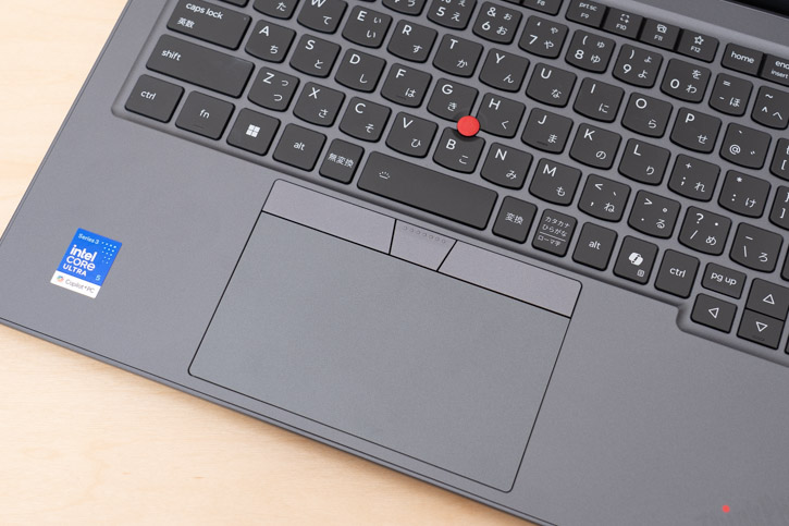 ThinkPad X1 2-in-1 Gen 11 Aura Editionのタッチパッド