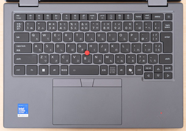 ThinkPad X1 2-in-1 Gen 11 Aura Editionのキーボード写真