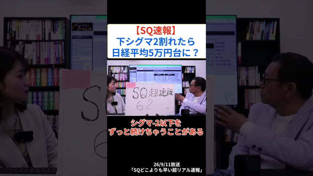 【SQ速報】下シグマ2割れたら日経平均5万円台に!?#コロナ #日経平均 #投資 【SQ速報】下シグマ2割れたら日経平均5万円台に!?#コロナ #日経平均 #投資