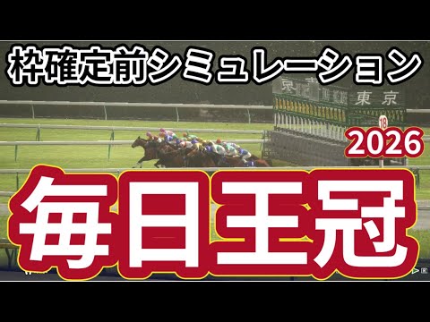 【毎日王冠2026】枠確定前シミュレーション 天皇賞（秋）のステップ競走、現時点でのデータを元にシミュレーション予想！ #4444