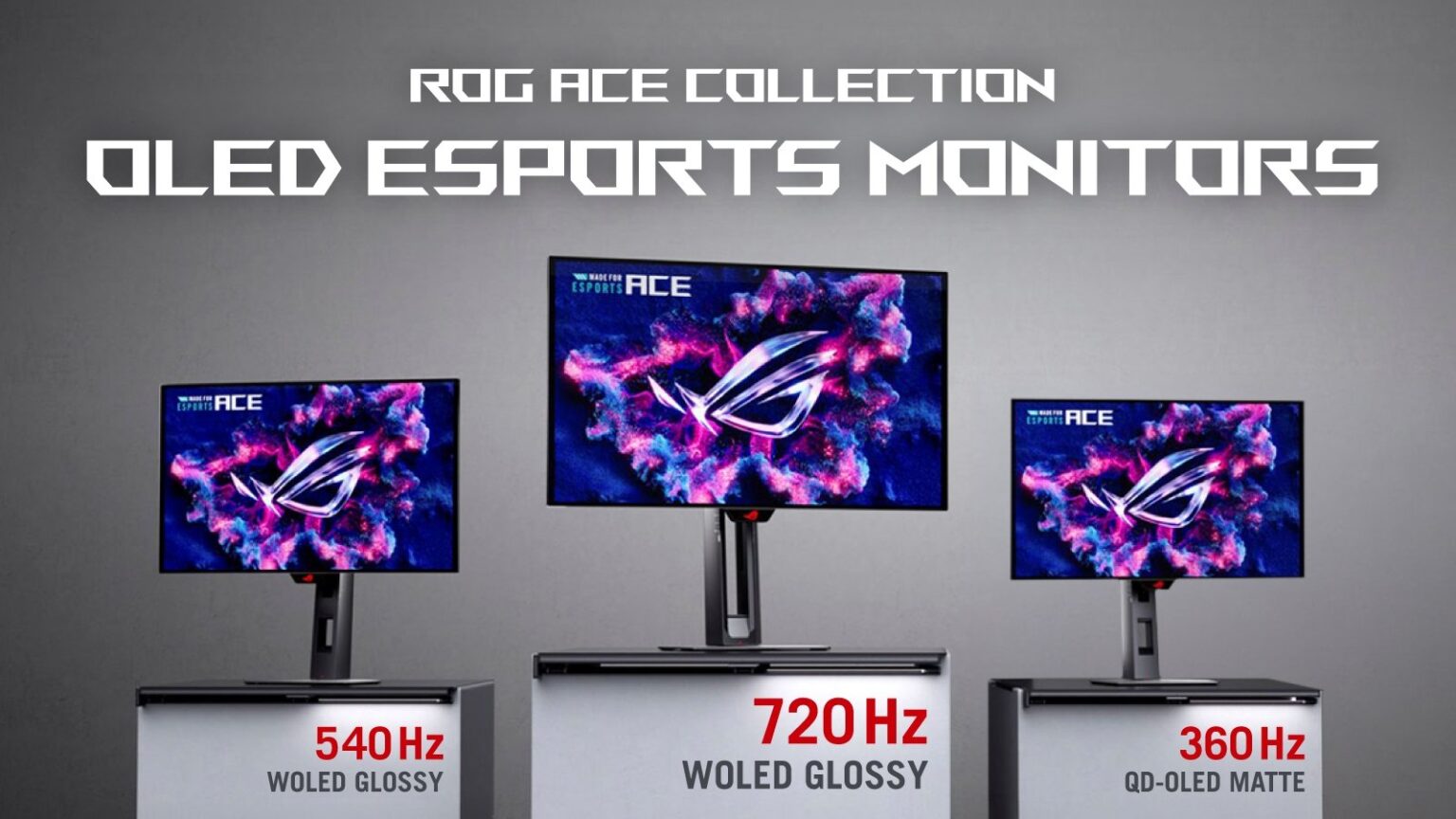 【720Hz＋24.5型＋OLED】「ROG Ace Collection」4製品の国内展開が決定——世界初の超高速ゲーミングモニターや競技向けマウスが登場 | eSports World（eスポーツワールド）