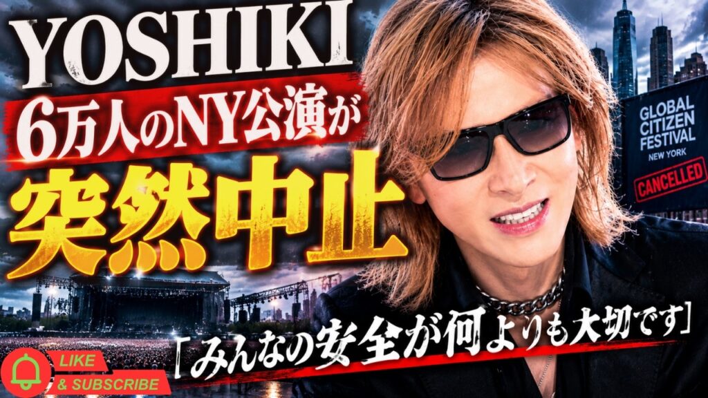 YOSHIKI、NY公演が突然中 止…非常事態宣言「みんなの安全が何よりも大切」 #XJAPAN #ENDLESSRAIN YOSHIKI、NY公演が突然中 止…非常事態宣言「みんなの安全が何よりも大切」 #XJAPAN #ENDLESSRAIN