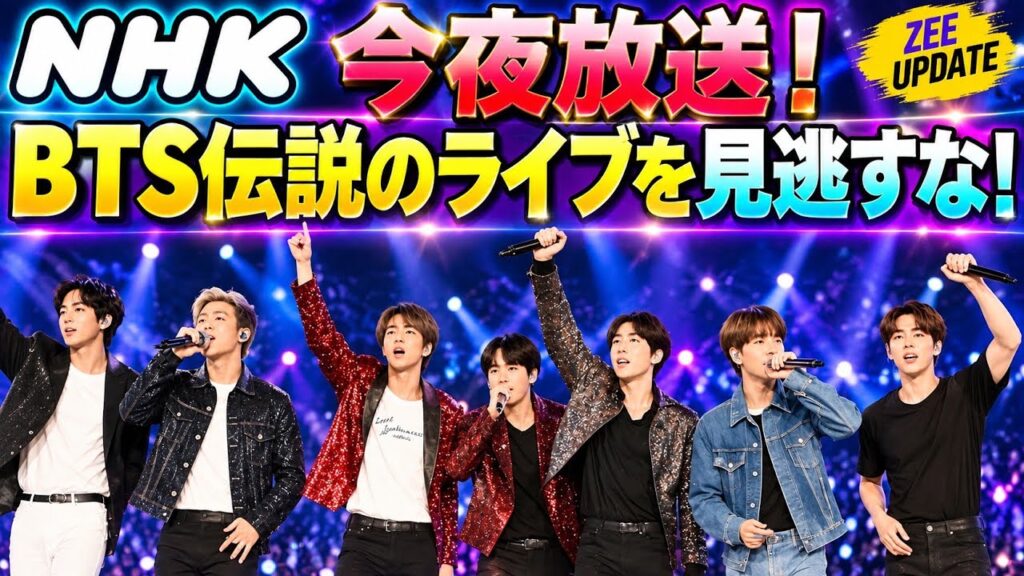 🌟 今夜放送【BTS伝説のライブ】NHKで歴史が動く!ARMY必見の感動ステージ💜 #BTS #ARMY 🌟 今夜放送【BTS伝説のライブ】NHKで歴史が動く!ARMY必見の感動ステージ💜 #BTS #ARMY
