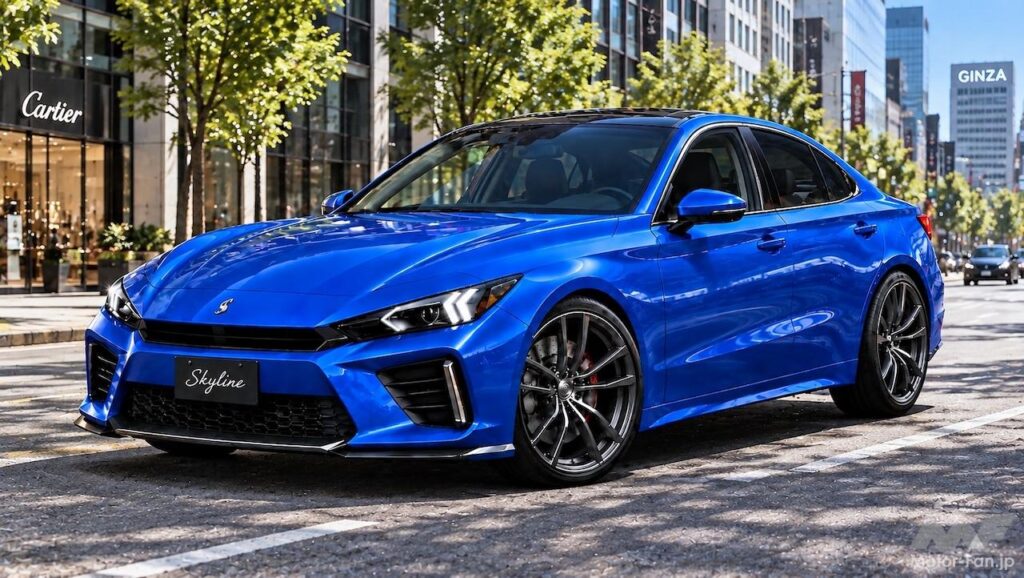 日産「新型スカイライン」12月公開へ！ 13年ぶり世代交代、FRで400PS超のV6ターボ＋６速MTも登場か | Motor Fan｜自動車情報のモーターファン