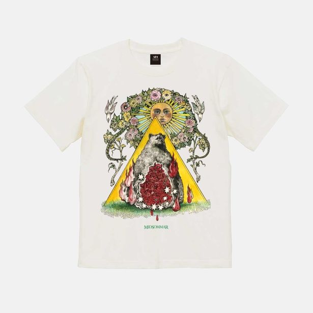 A24公認 ヒグチユウコ ホラーコレクション『ミッドサマー』オリジナルTシャツ(バニラホワイト)9,900円(税込)