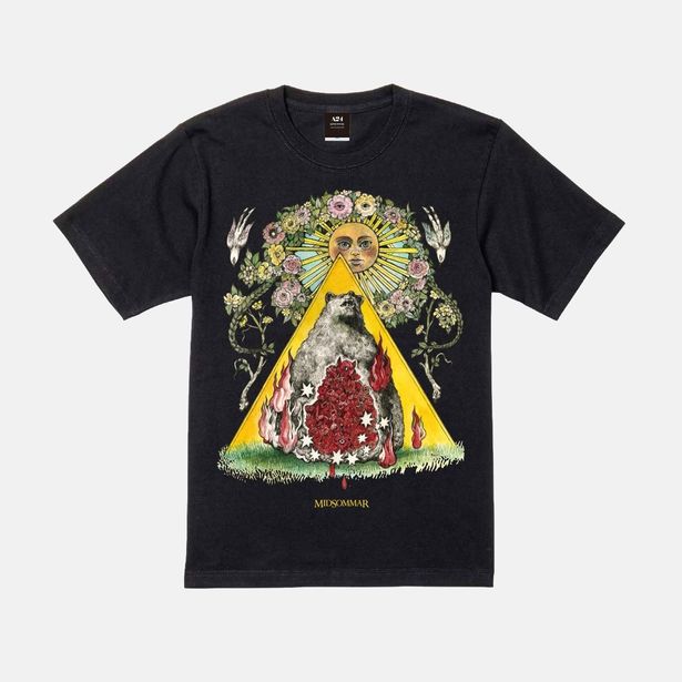 A24公認 ヒグチユウコ ホラーコレクション『ミッドサマー』オリジナルTシャツ(ブラック)9,900円(税込)