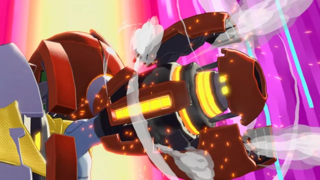 『ロックマン: デュアル オーバーライド』のブルースがオーバーライドを発動する様子