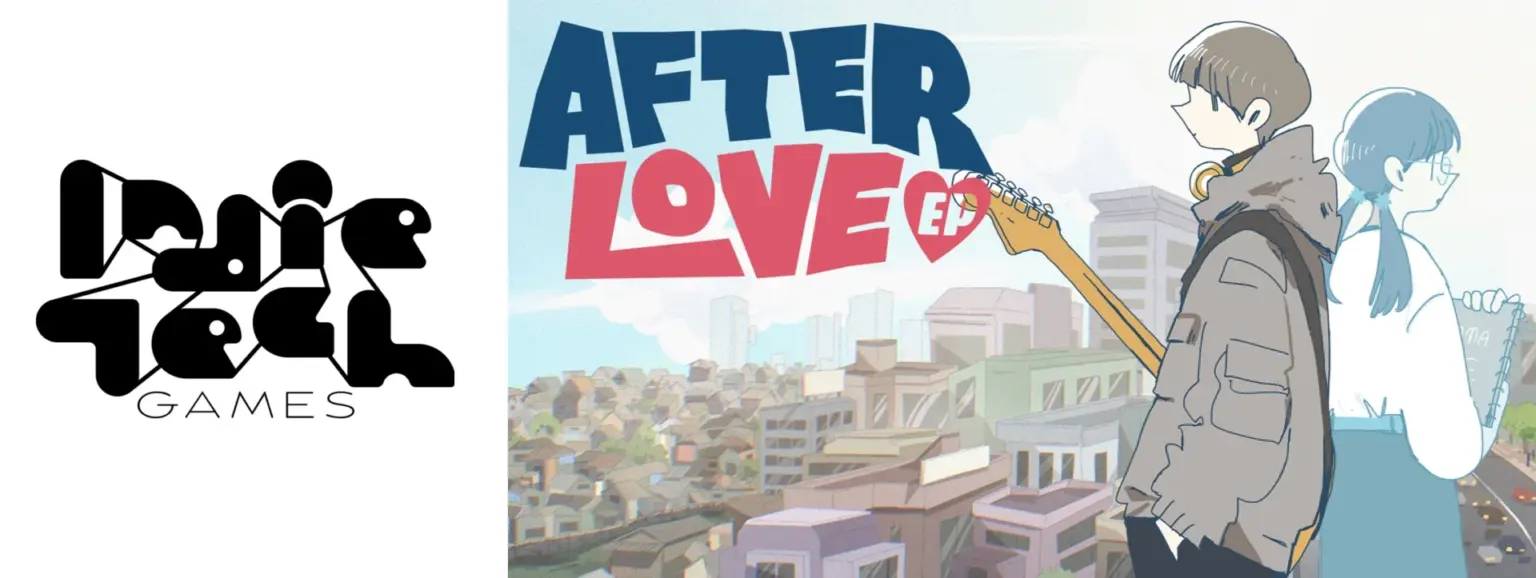 IndieTech GamesロゴとAfterlove EPのキービジュアル