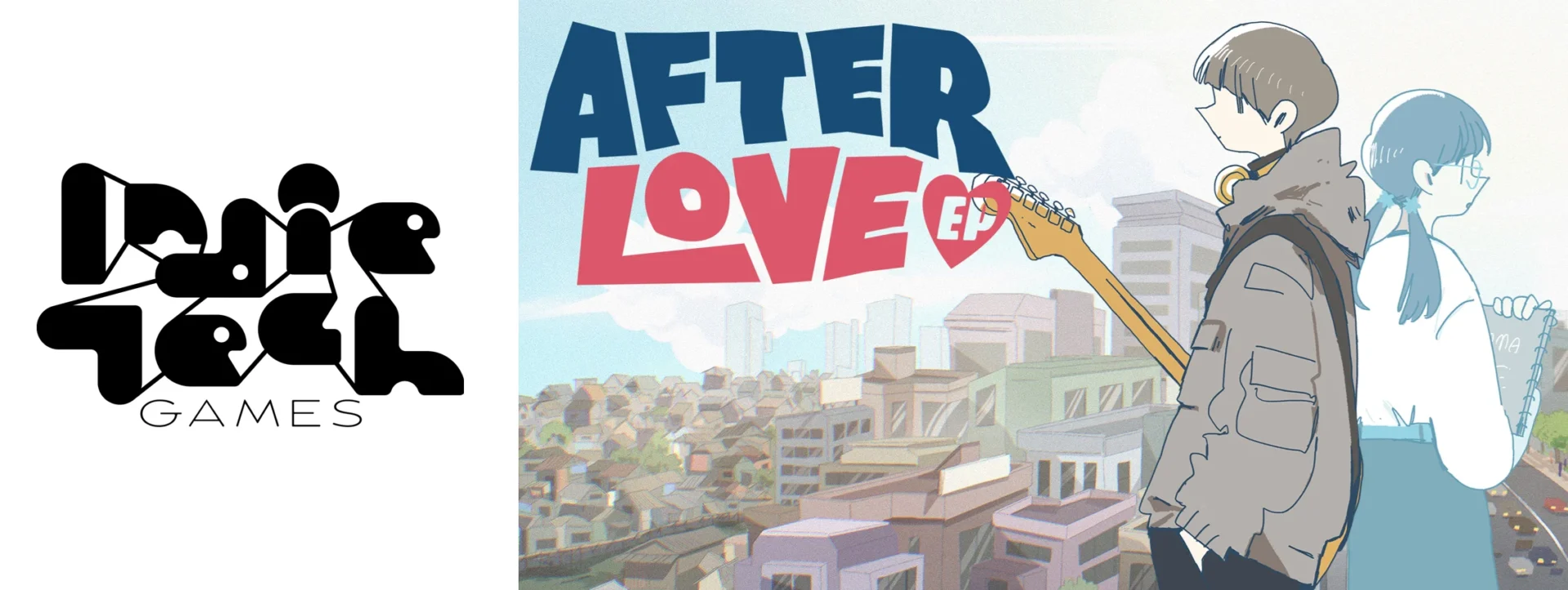 IndieTech GamesロゴとAfterlove EPのキービジュアル